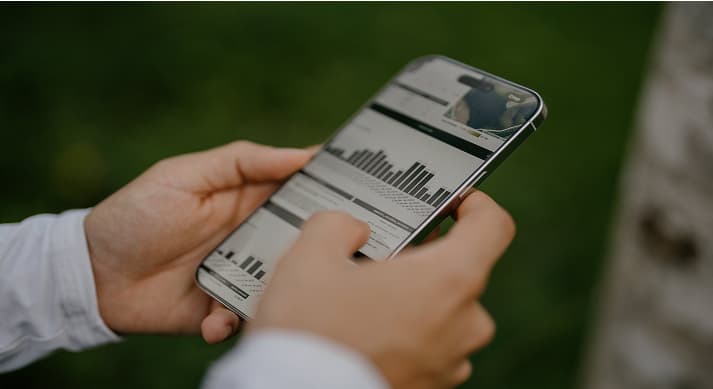 Agroforestry planning application preview on tablets